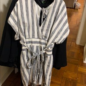 American Eagle Striped Romper